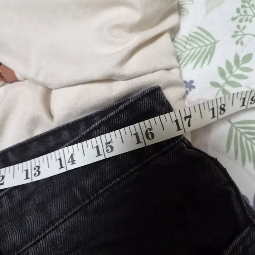 [BUNJANG] Coore Black Washed Wide Denim Pants / 쿠어 블랙 워싱 와이드 데님 팬츠