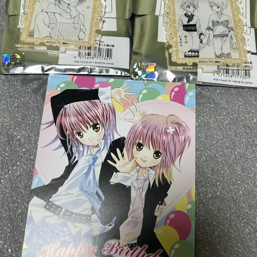 [BUNJANG] Character Chage Acrylic Stand &amp; Postcard Set / 캐릭캐릭체인지 아크릴스탠드&amp;엽서 세트