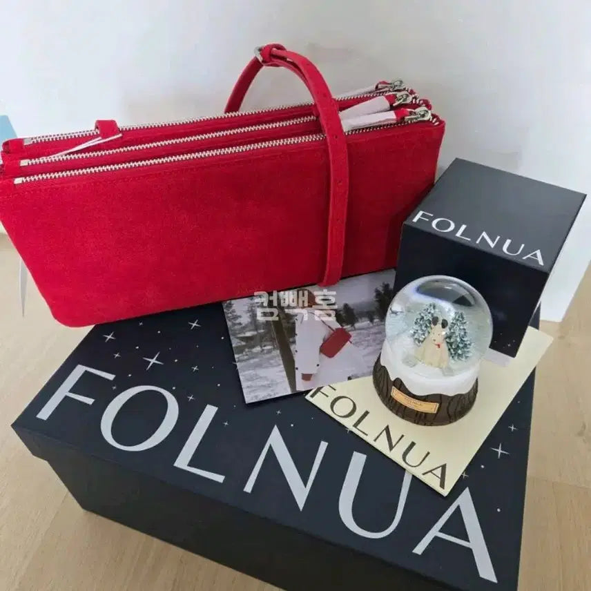 [SOLD OUT] [Exclusive] Touche Bag Red - Suede투쉐백