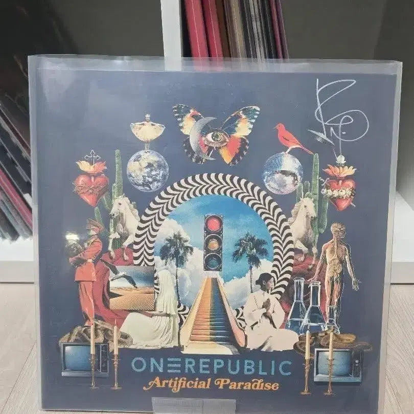 [BUNJANG] OneRepublic Artificial Paradise Signed LP / 원리퍼블릭 Artificial Paradise 사인 LP