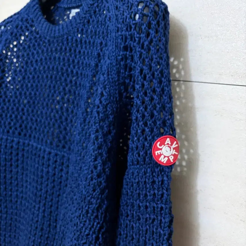 [BUNJANG] C.E LOOSE WAFFLE KNIT NAVY / 카브엠트 LOOSE WAFFLE KNIT NAVY