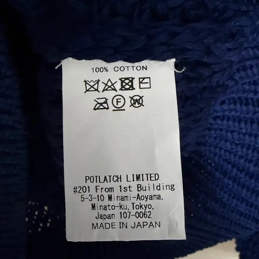 [BUNJANG] C.E LOOSE WAFFLE KNIT NAVY / 카브엠트 LOOSE WAFFLE KNIT NAVY