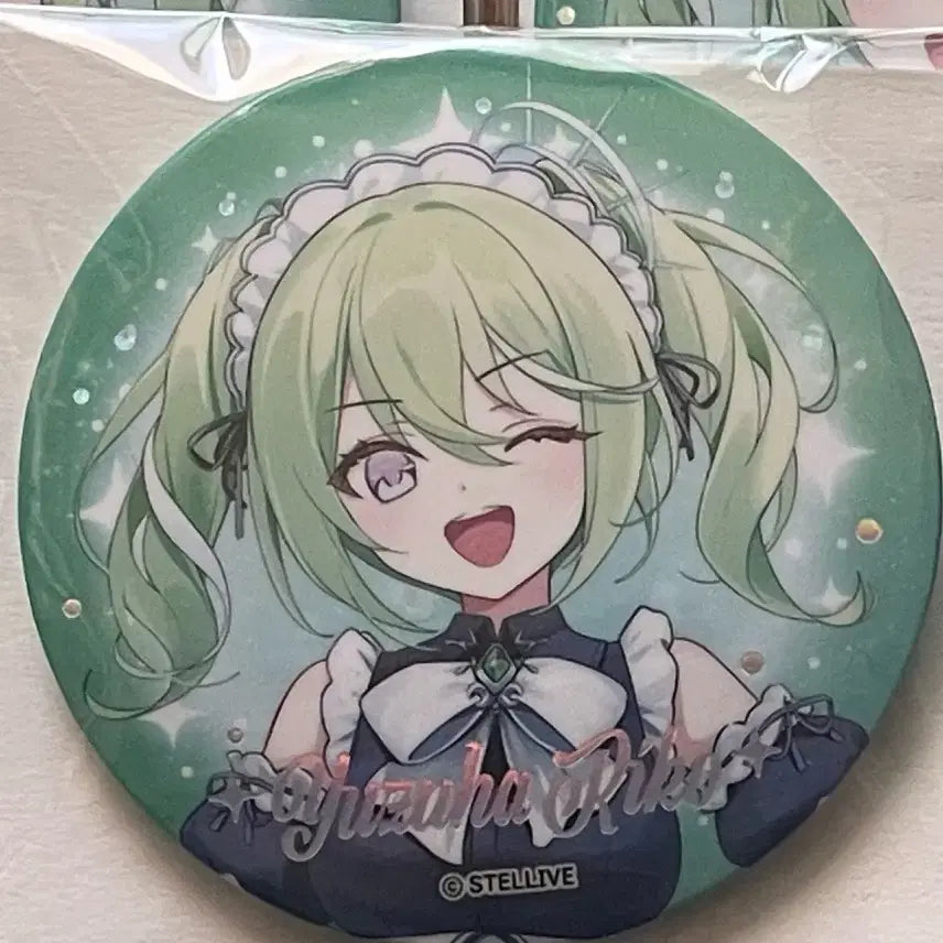 [BUNJANG] Stellive Yuzurina Rico Apple Collaboration Cafe Badge / 스텔라이브 유즈하 리코 캔뱃지