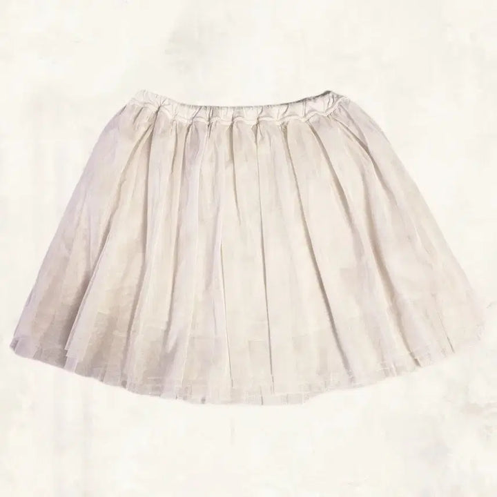 [BUNJANG] 4-Tiered Ruffle Tulle Skirt / 일본 히메갸루 4단 캉캉 샤 포인트 핀터깔 화이트 스커트