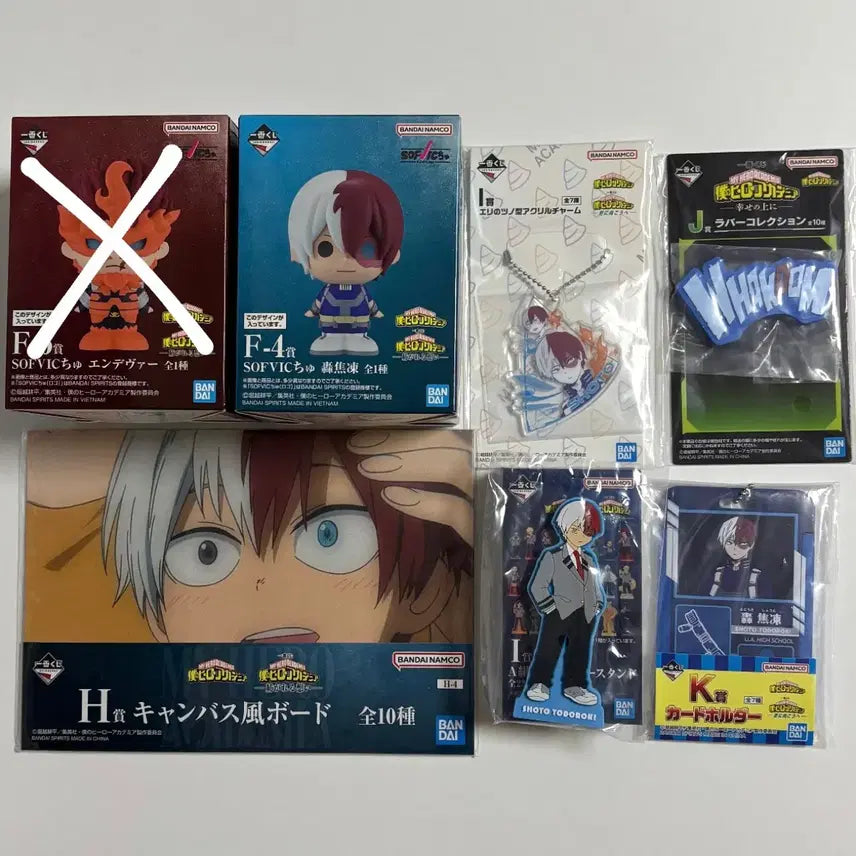 [BUNJANG] My Hero Academia Todoroki Shoto Prize Figure Set / 미개봉) 토도로키 쇼토 쿠지 하위상 세트