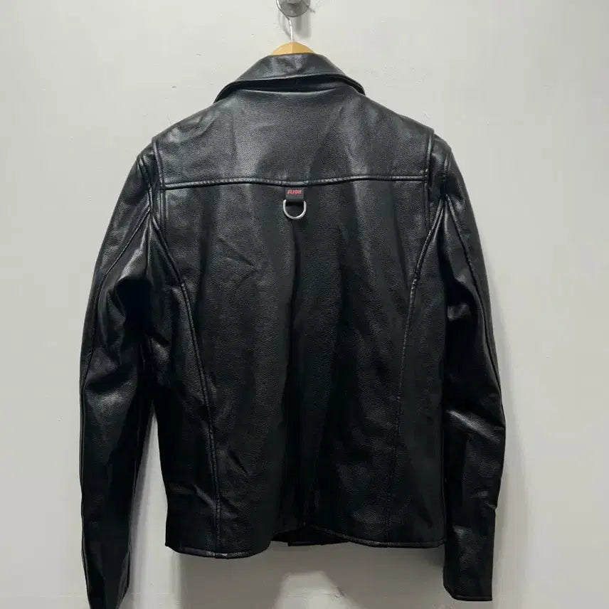 [BUNJANG] Black Leather Rider Jacket L / 블랙 가죽 라이더 자켓 L