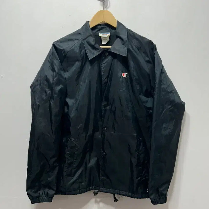 [BUNJANG] Champion Black Coach Jacket L / 챔피온 블랙 코치 자켓 L
