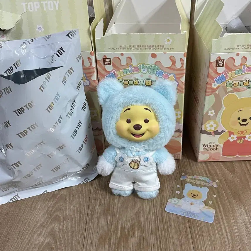 [BUNJANG] TOP TOY Winnie the Pooh Bear Doll Keychain / TOP TOY 탑토이 캔디베어 위니 더 푸 인형 키링