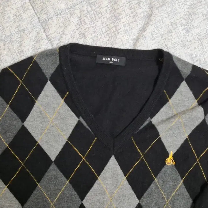 [BUNJANG] Beanpole Golf Luxury Argyle Wool V-neck Sweater / (득템 찬스) 빈폴 골프 럭셔리 아가일 울 브이넥 105