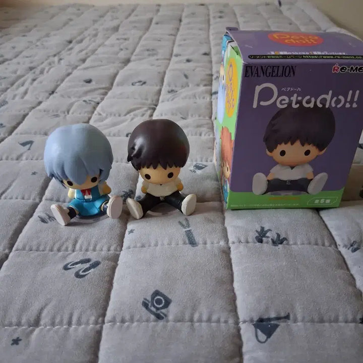 [BUNJANG] Evangelion Petadoll Figure Shinji &amp; Rei Bundle Set / 에반게리온 페타돌 신지 레이 일괄