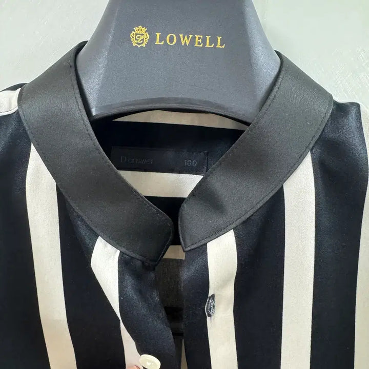 [BUNJANG] The Answer Non-Collar Shirt (Semi-Over) - Size 100 / 디앤써 논카라 셔츠 세미오버 100 사이즈
