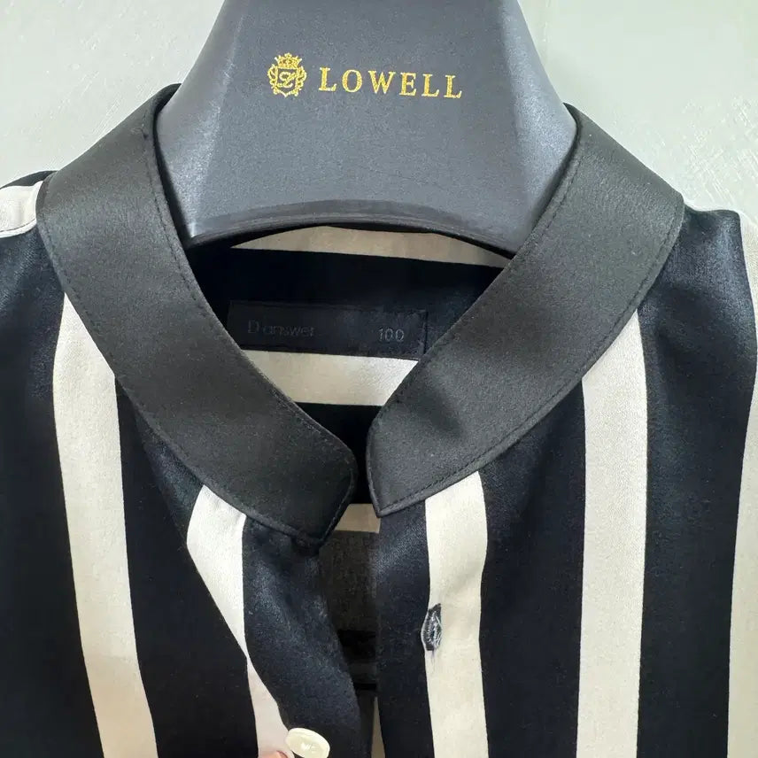 [BUNJANG] The Answer Non-Collar Shirt (Semi-Over) - Size 100 / 디앤써 논카라 셔츠 세미오버 100 사이즈
