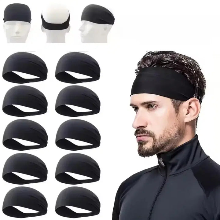 [BUNJANG] Unisex Black Sports Headband / 스포츠 헤어밴드 블랙 남성 여성 공용