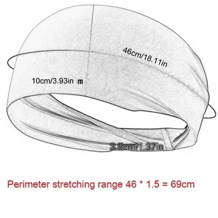 [BUNJANG] Unisex Black Sports Headband / 스포츠 헤어밴드 블랙 남성 여성 공용
