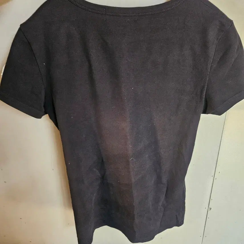 [BUNJANG] Moncler Black Printed Short Sleeve T-shirt / 몽클레어 블랙 프린팅 반팔 티셔츠  (정품)
