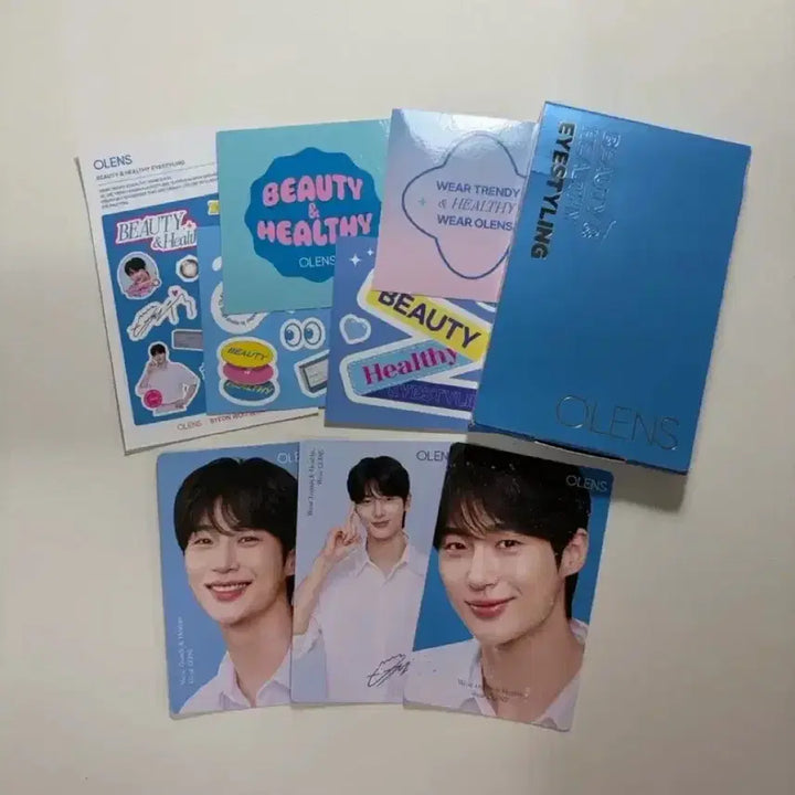 [BUNJANG] Olens Byun Wooseok Photocard + Sticker Set / 오렌즈 변우석 콜라보 포카+스티커 세트 ㅣ포토카드굿즈