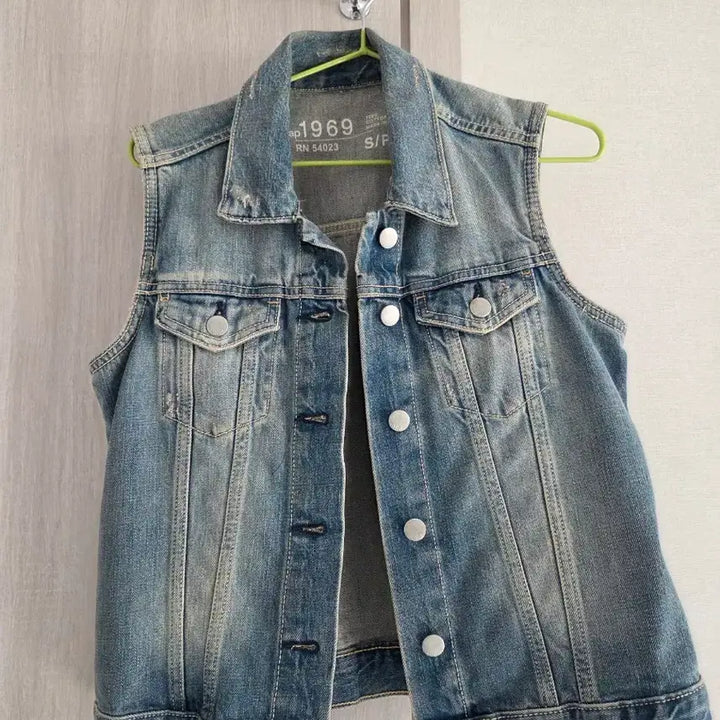 [BUNJANG] Denim Vest / 데님 조끼