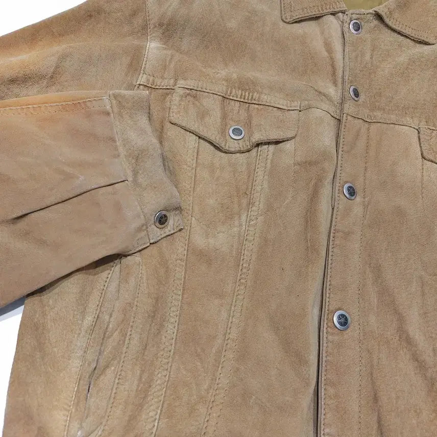 [SOLD OUT] 유럽 빈티지 스웨이드 트러커 자켓 (105~110)
