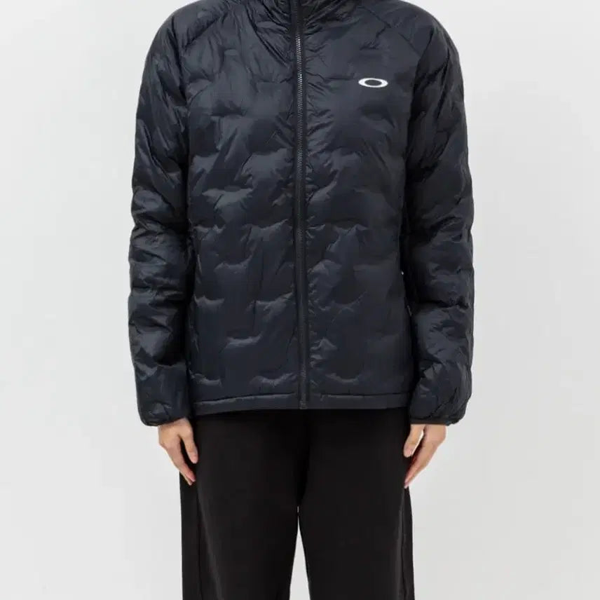 [BUNJANG] Oakley Lightweight Black Padded Hooded Jacket / 오클리 블랙 경량 패딩 후드 자켓