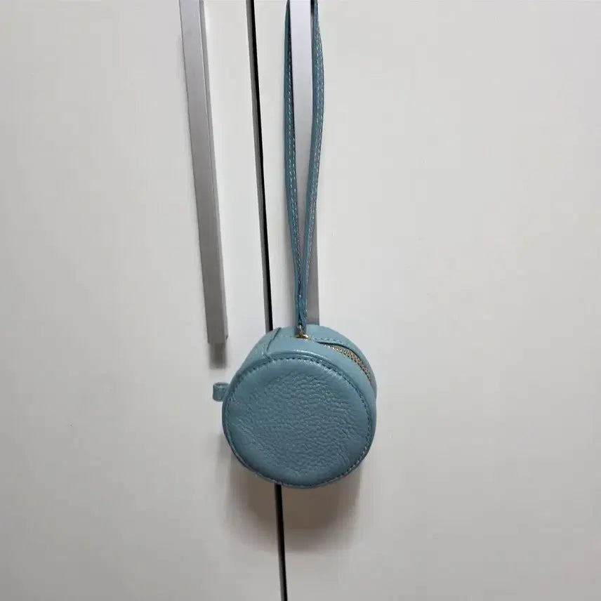 [BUNJANG] Round Mini Tote Bag - Sky Blue / 8만원 동그라미 가죽 미니가방 새거