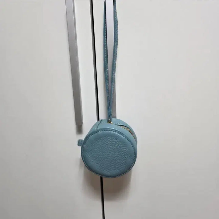 [BUNJANG] Round Mini Tote Bag - Sky Blue / 8만원 동그라미 가죽 미니가방 새거