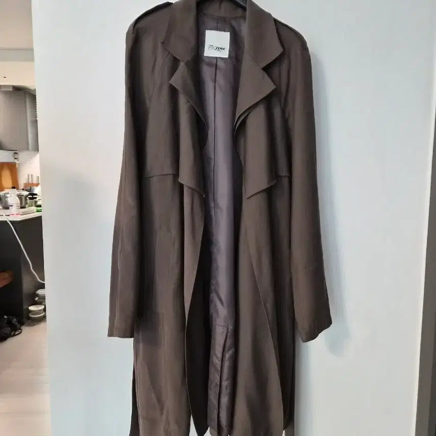 [BUNJANG] ZOOC Brown Trench Coat (Size 55) / [ZOOC] 고급스러운 톤다운 브라운 트렌치코트 (사이즈 55)