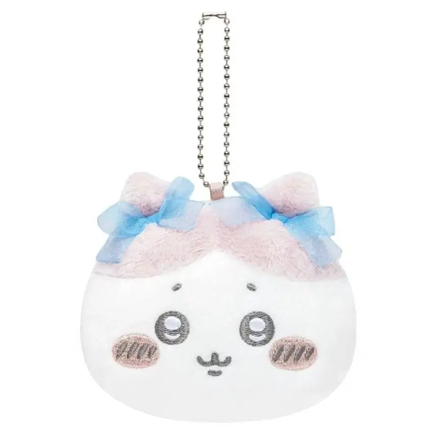 [BUNJANG] Chiikawa Mascot Mirror Ribbon Gacha Hachiware / 치이카와 마스코트 미러 리본 가챠 하치와레
