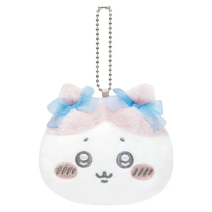 [BUNJANG] Chiikawa Mascot Mirror Ribbon Gacha Hachiware / 치이카와 마스코트 미러 리본 가챠 하치와레