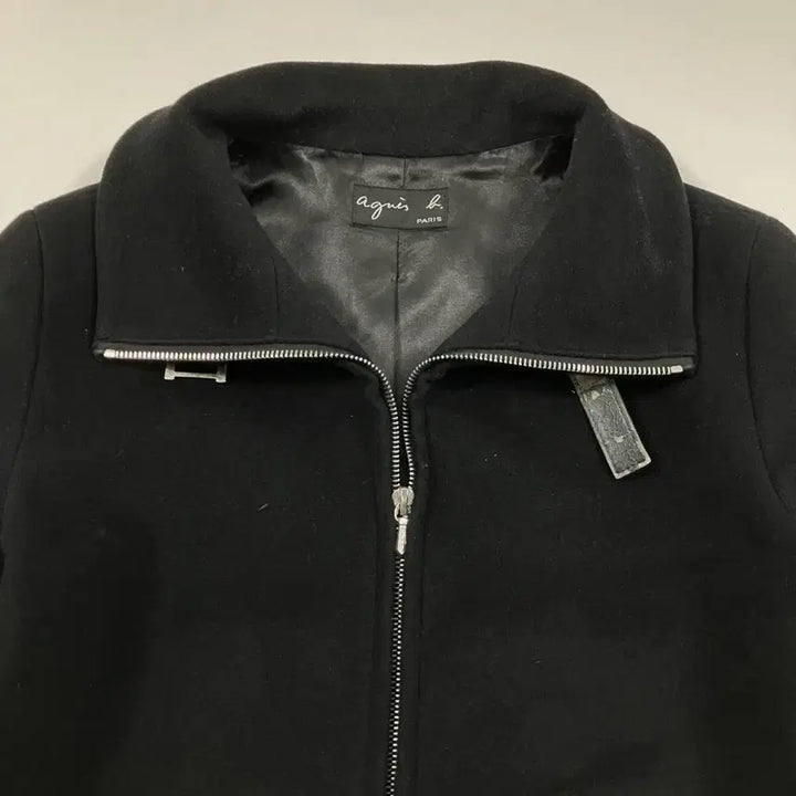 [BUNJANG] Agnès b. Riri Zip High Neck Coat / 아네스베 riri zip 버클 하이넥 코트