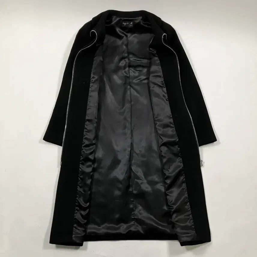 [BUNJANG] Agnès b. Riri Zip High Neck Coat / 아네스베 riri zip 버클 하이넥 코트