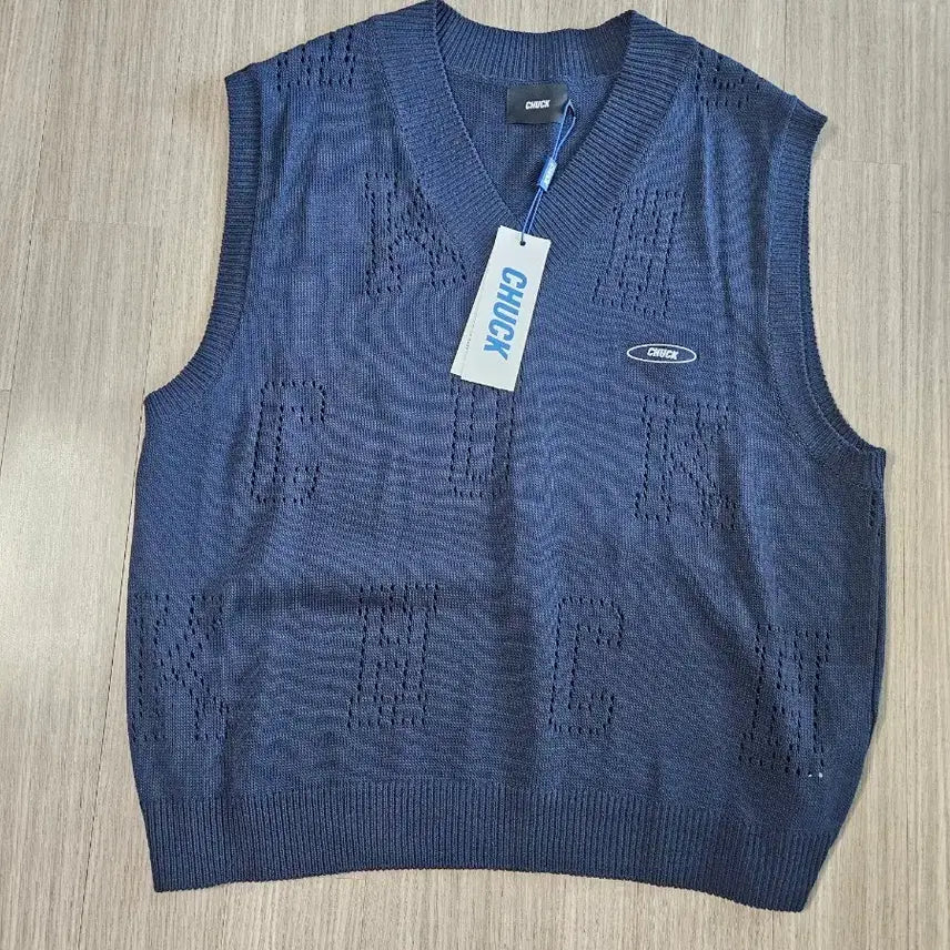 [BUNJANG] Chuck Navy Knit Vest / CHUCK  니트 베스트 네이비