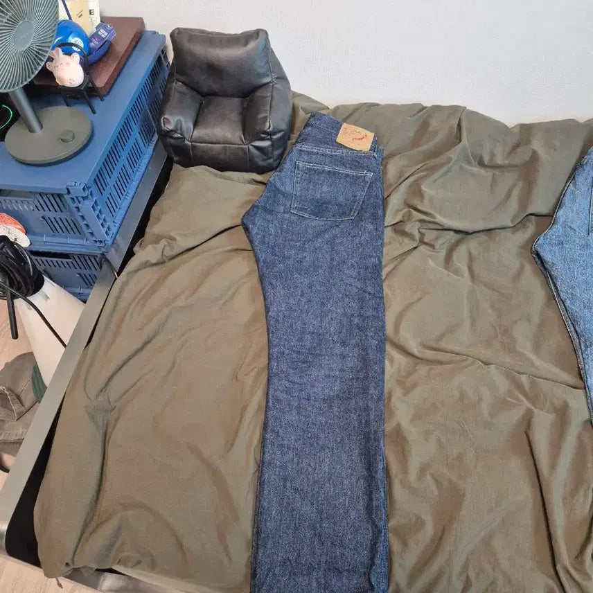 [SOLD OUT] 오어슬로우 1size 105 one wash 스탠다드셀비지데님