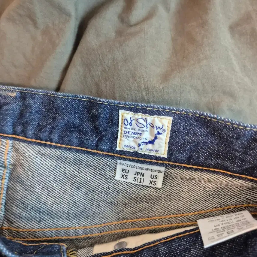 [SOLD OUT] 오어슬로우 1size 105 one wash 스탠다드셀비지데님