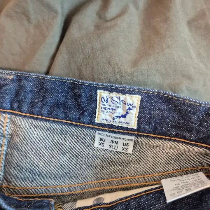 [SOLD OUT] 오어슬로우 1size 105 one wash 스탠다드셀비지데님