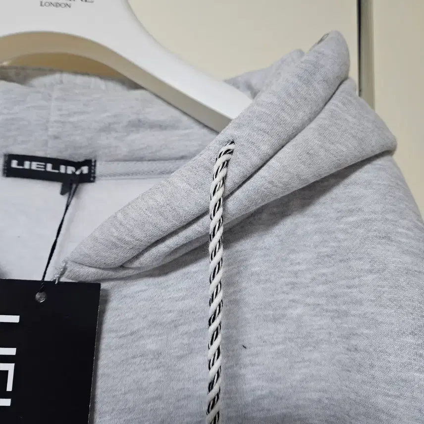[BUNJANG] Oversized Semi-Crop Two-Way Zipper Hoodie Zip-Up (Melange Grey) / [새상품] 오버핏 세미크롭 투웨이 지퍼 후드집업(멜란지그레이) 정가 4.