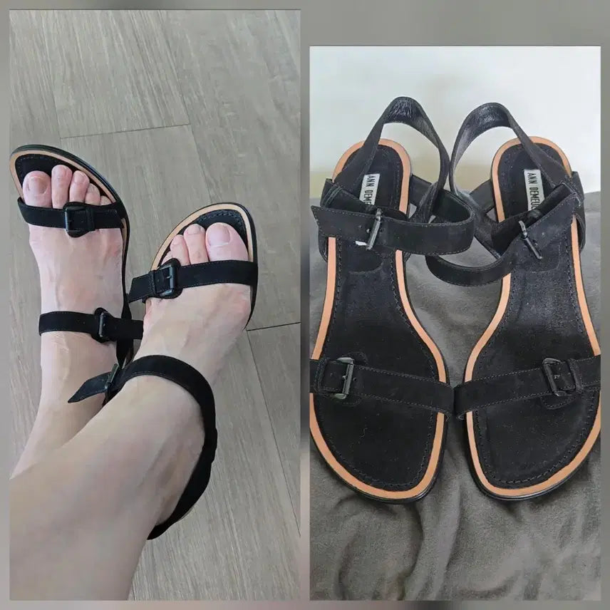 [BUNJANG] Andew Muehlester Suede Sandals Size 38 / 새상품/앤드뮐미스터[정품]/스웨이드 샌달/38