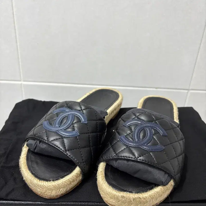 [BUNJANG] Chanel Espadrille Mule Slippers / 정품)샤넬 에스파듀 뮬