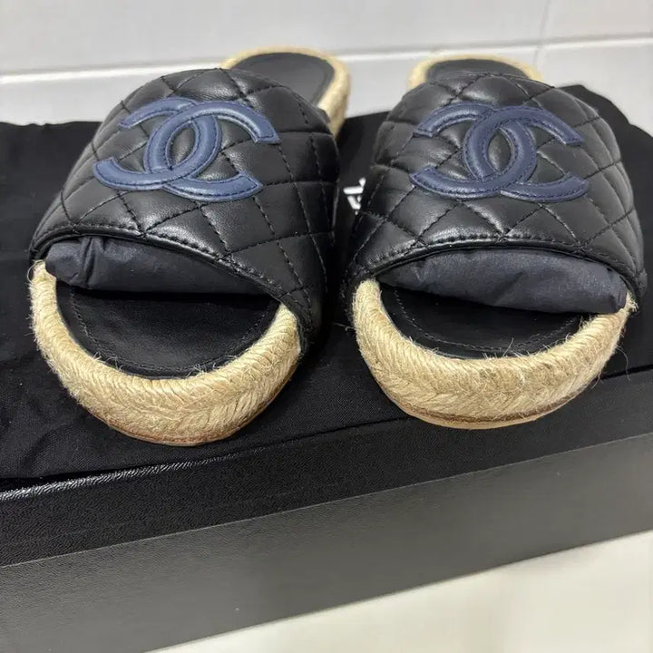 [BUNJANG] Chanel Espadrille Mule Slippers / 정품)샤넬 에스파듀 뮬