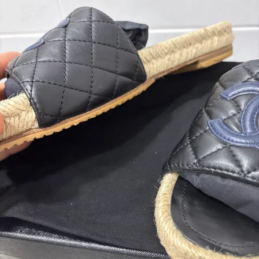 [BUNJANG] Chanel Espadrille Mule Slippers / 정품)샤넬 에스파듀 뮬
