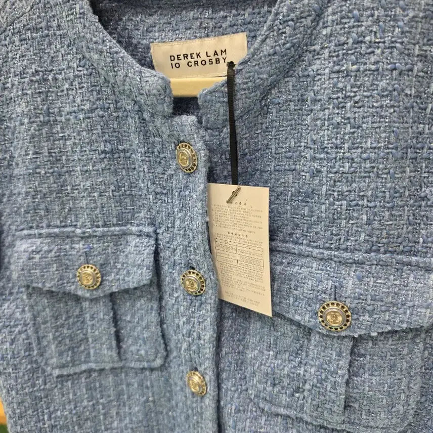 [BUNJANG] Tweed Blue Vest / 트위드 블루 조끼 베스트 F