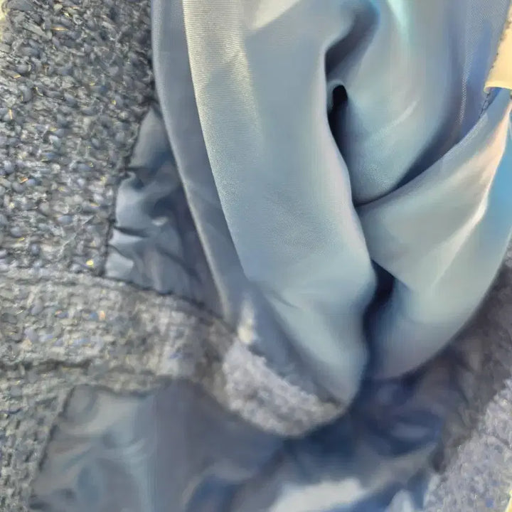 [BUNJANG] Tweed Blue Vest / 트위드 블루 조끼 베스트 F