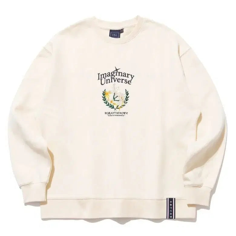 [SOLD OUT] 로맨틱크라운 로맨틱 릴리 스웨트 셔츠 오트밀 맨투맨 s