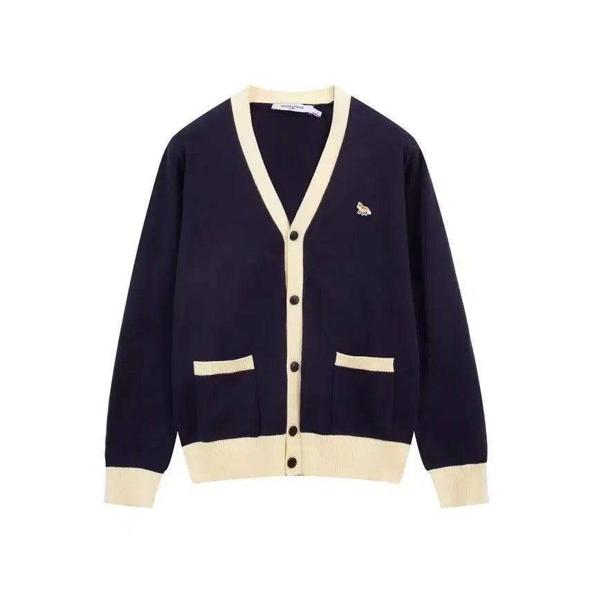 [BUNJANG] Maison Kitsune V-Neck Cardigan / 메종키츠네 가디건 남녀공용 브이넥니트 4color