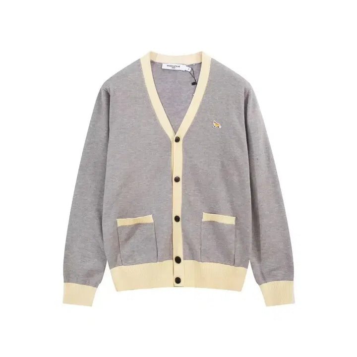 [BUNJANG] Maison Kitsune V-Neck Cardigan / 메종키츠네 가디건 남녀공용 브이넥니트 4color