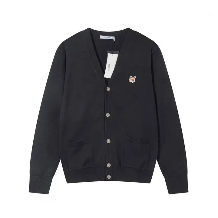 [BUNJANG] Maison Kitsune Unisex V-Neck Cardigan / 메종키츠네 남녀공용 가디건 브이넥 봄가을컬러니트 6color