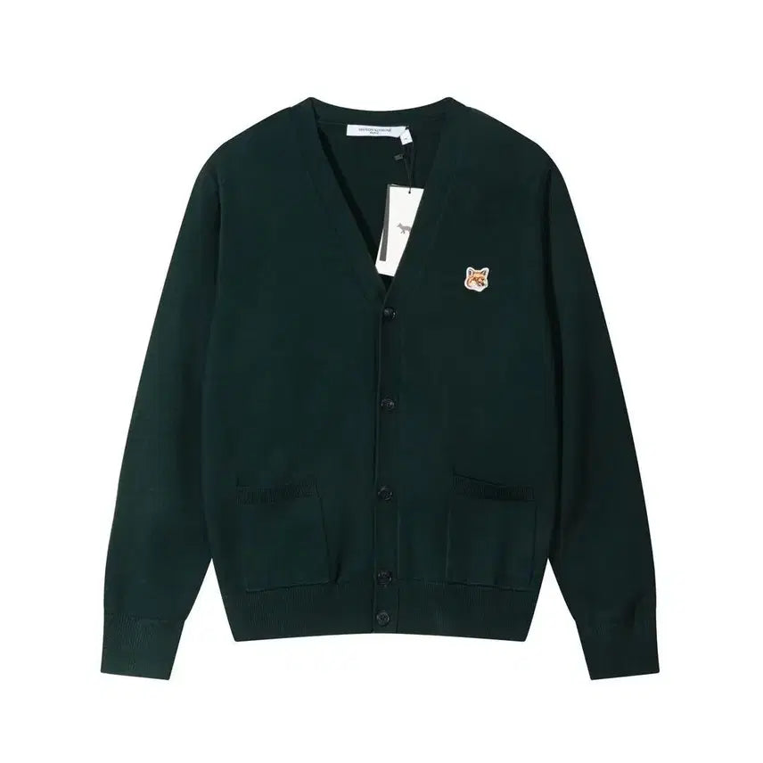 [BUNJANG] Maison Kitsune Unisex V-Neck Cardigan / 메종키츠네 남녀공용 가디건 브이넥 봄가을컬러니트 6color