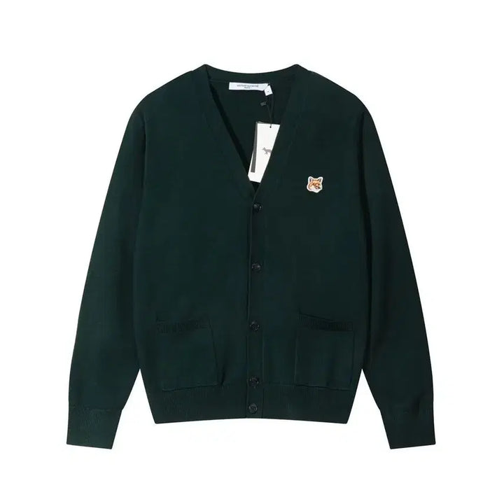 [BUNJANG] Maison Kitsune Unisex V-Neck Cardigan / 메종키츠네 남녀공용 가디건 브이넥 봄가을컬러니트 6color