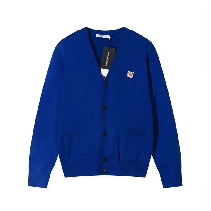 [BUNJANG] Maison Kitsune Unisex V-Neck Cardigan / 메종키츠네 남녀공용 가디건 브이넥 봄가을컬러니트 6color