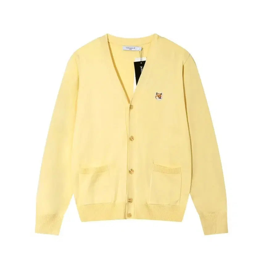 [BUNJANG] Maison Kitsune Unisex V-Neck Cardigan / 메종키츠네 남녀공용 가디건 브이넥 봄가을컬러니트 6color