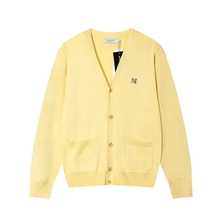 [BUNJANG] Maison Kitsune Unisex V-Neck Cardigan / 메종키츠네 남녀공용 가디건 브이넥 봄가을컬러니트 6color